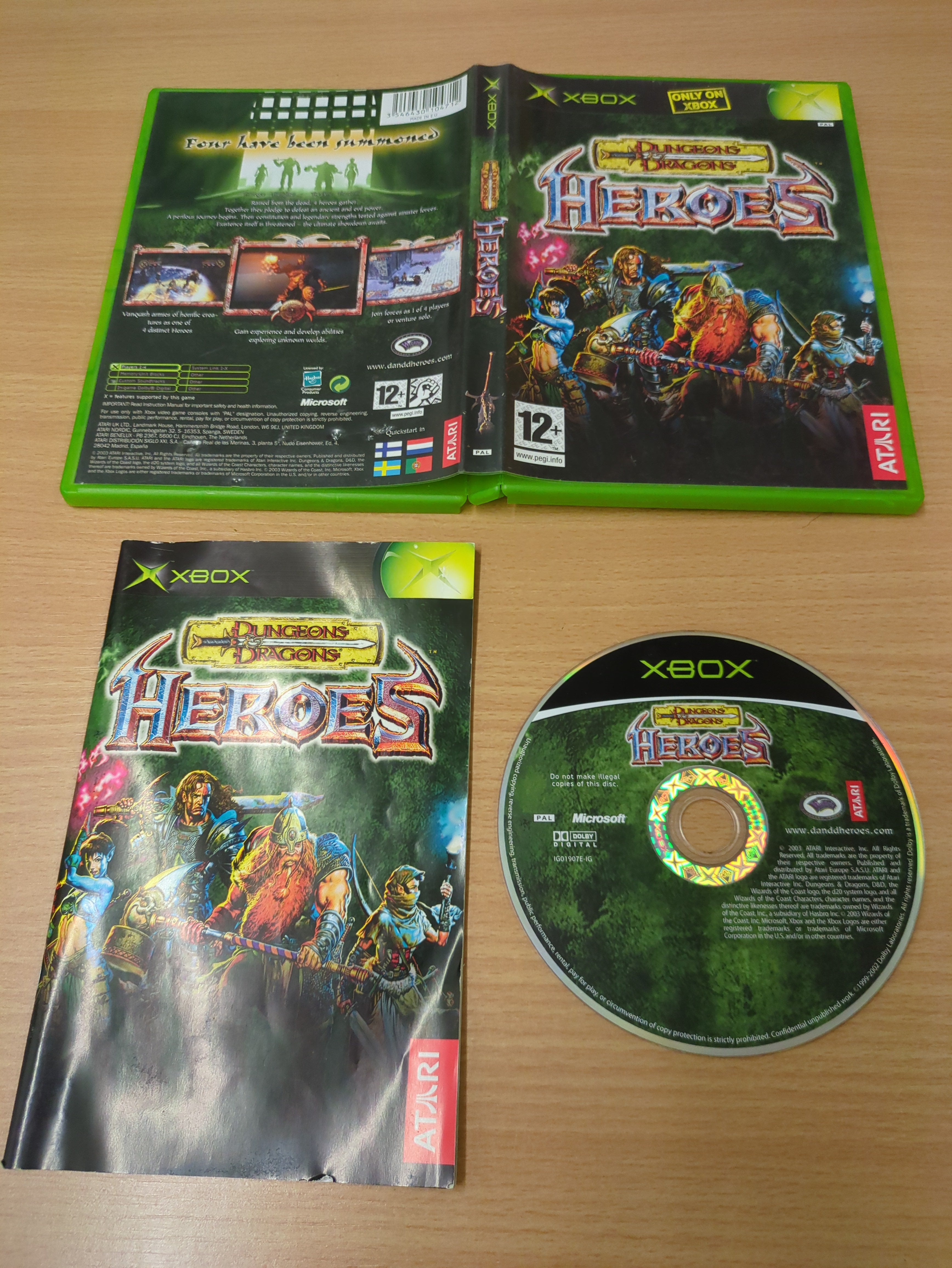 Dungeons & Dragons: Heroes original Xbox game Dungeons & Dragons: Heroes original Xbox game
